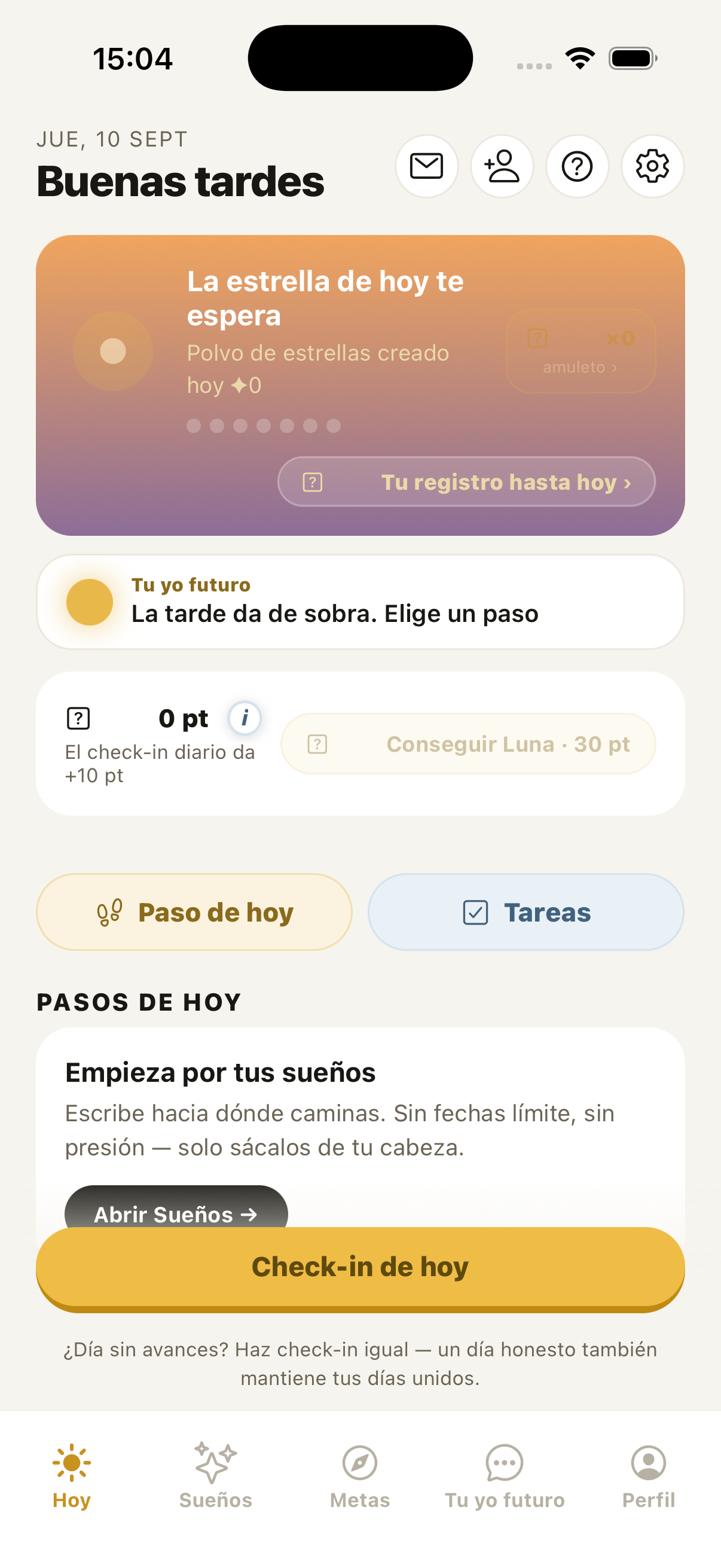 Traza el camino / El paso de hoy